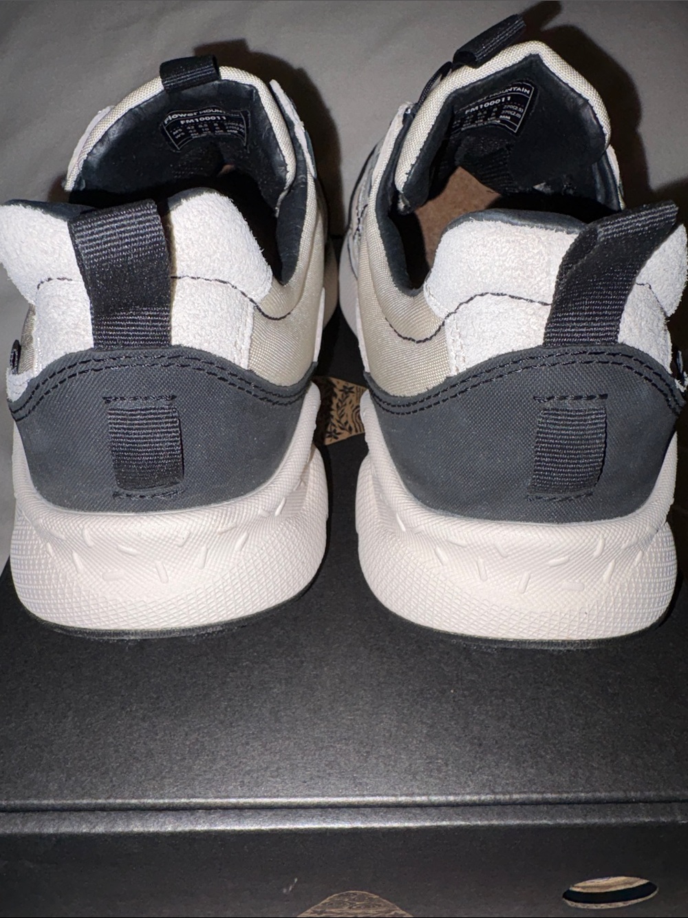 Flower Mountain IWANO 2 UNI Suede and technical fabric sneakers -White-Black - Picture 12 of 16